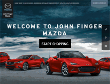 Tablet Screenshot of johnfingermazda.com